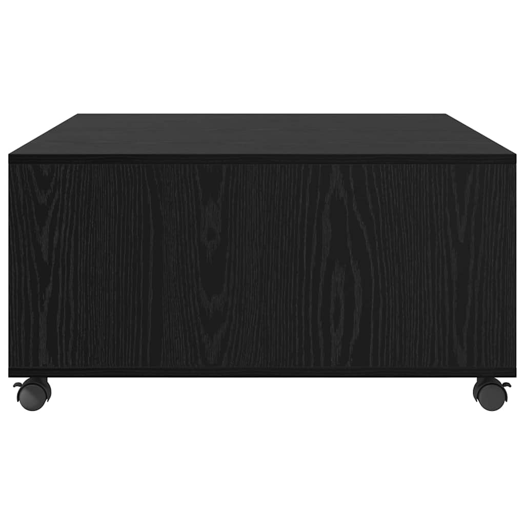 vidaXL Masă de cafea Stejar negru 75 x 75 x 38 cm Lemn compozit vidaXL Masă de cafea Stejar negru 75 x 75 x 38 cm Lemn compozit