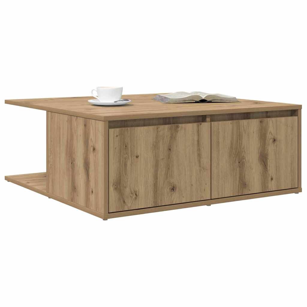 vidaXL Masă de cafea stejar artizanal 80 x 80 x 31 cm Lemn compozit vidaXL Masă de cafea stejar artizanal 80 x 80 x 31 cm Lemn compozit
