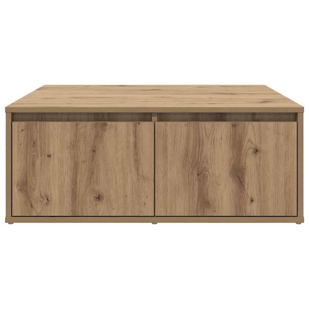 vidaXL Masă de cafea stejar artizanal 80 x 80 x 31 cm Lemn compozit vidaXL Masă de cafea stejar artizanal 80 x 80 x 31 cm Lemn compozit