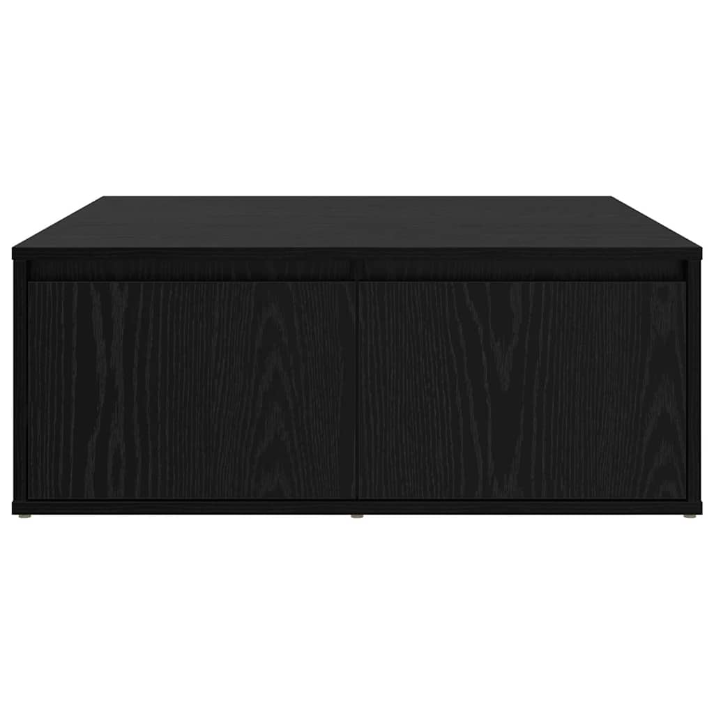vidaXL Masă de cafea Stejar negru 80 x 80 x 31 cm Lemn compozit vidaXL Masă de cafea Stejar negru 80 x 80 x 31 cm Lemn compozit