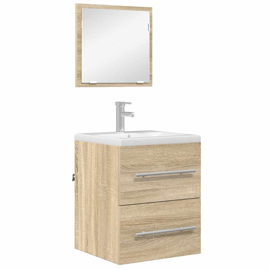 vidaXL Set de mobilier pentru baie cu sertar Maro 41 x 38,5 x 48 cm