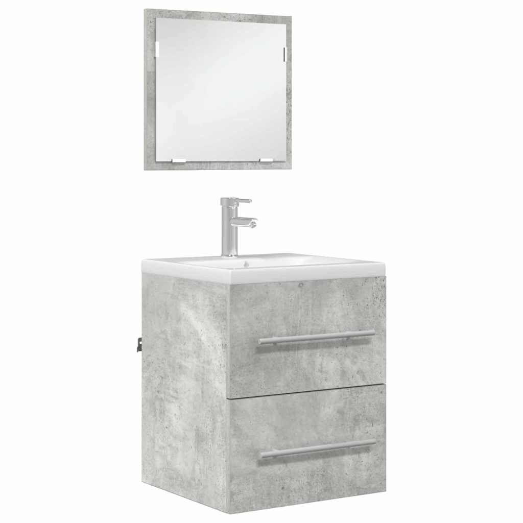 vidaXL Dulap de Baie Gri Betonal 41 x 38.5 x 48 cm Lemn compozit