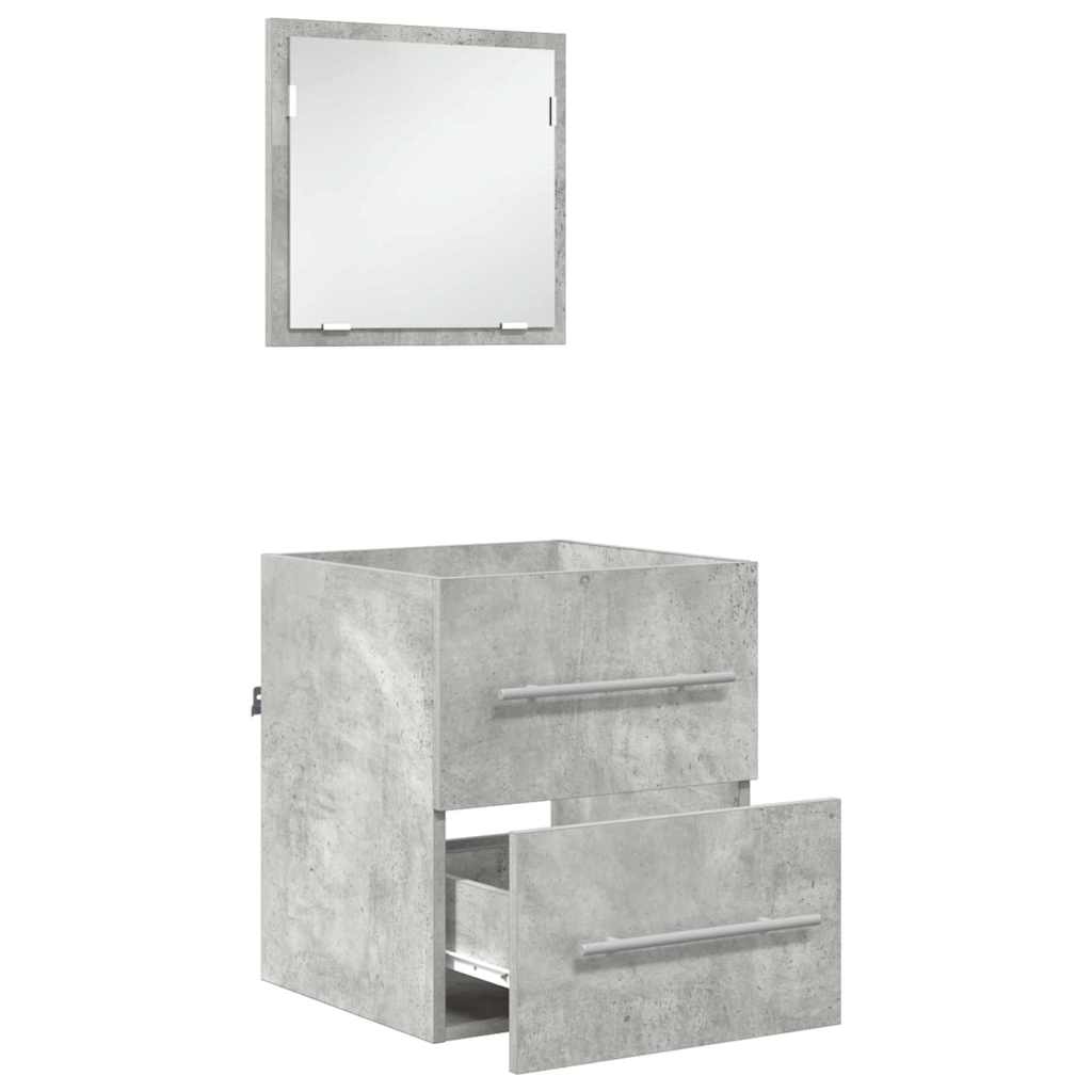 vidaXL Dulap de Baie Gri Betonal 41 x 38.5 x 48 cm Lemn compozit