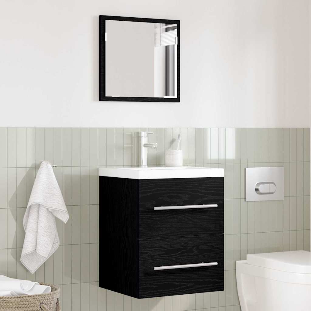 vidaXL Dulap de Baie Stejar negru 41 x 38.5 x 48 cm Lemn compozit