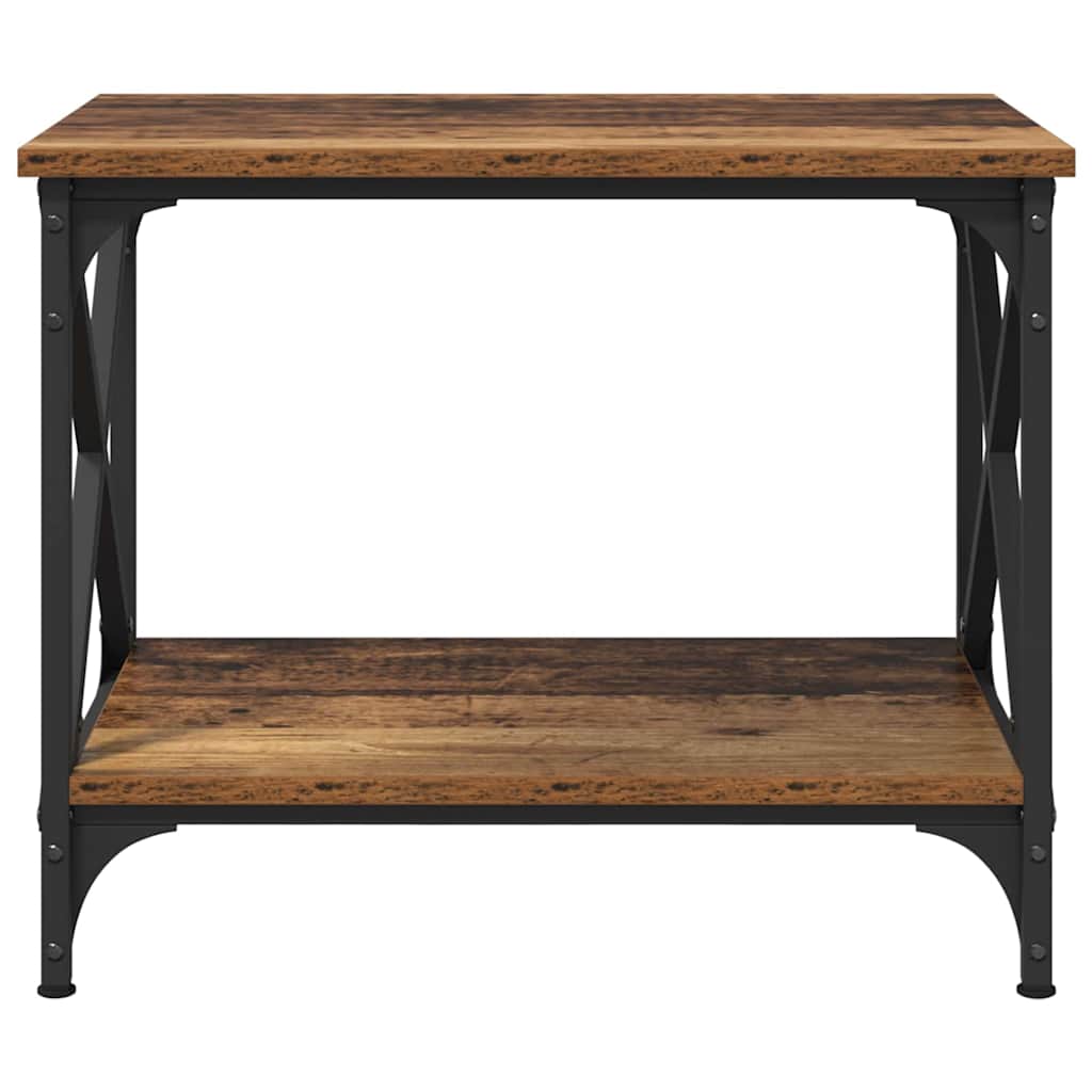 vidaXL Masă laterală Lemn vechi 55 x 38 x 45 cm Lemn compozit