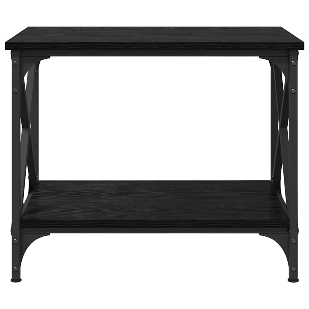 vidaXL Masă laterală Stejar negru 55 x 38 x 45 cm Lemn compozit vidaXL Masă laterală Stejar negru 55 x 38 x 45 cm Lemn compozit