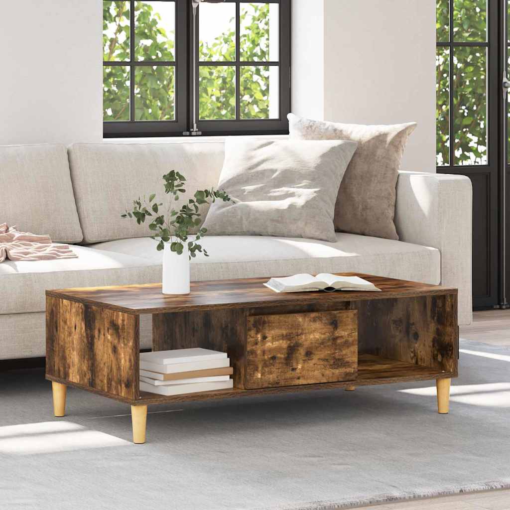 vidaXL cu depozitare cu ușă Stejar afumat 103.5 x 60 x 35 cm Lemn compozit vidaXL cu depozitare cu ușă Stejar afumat 103.5 x 60 x 35 cm Lemn compozit