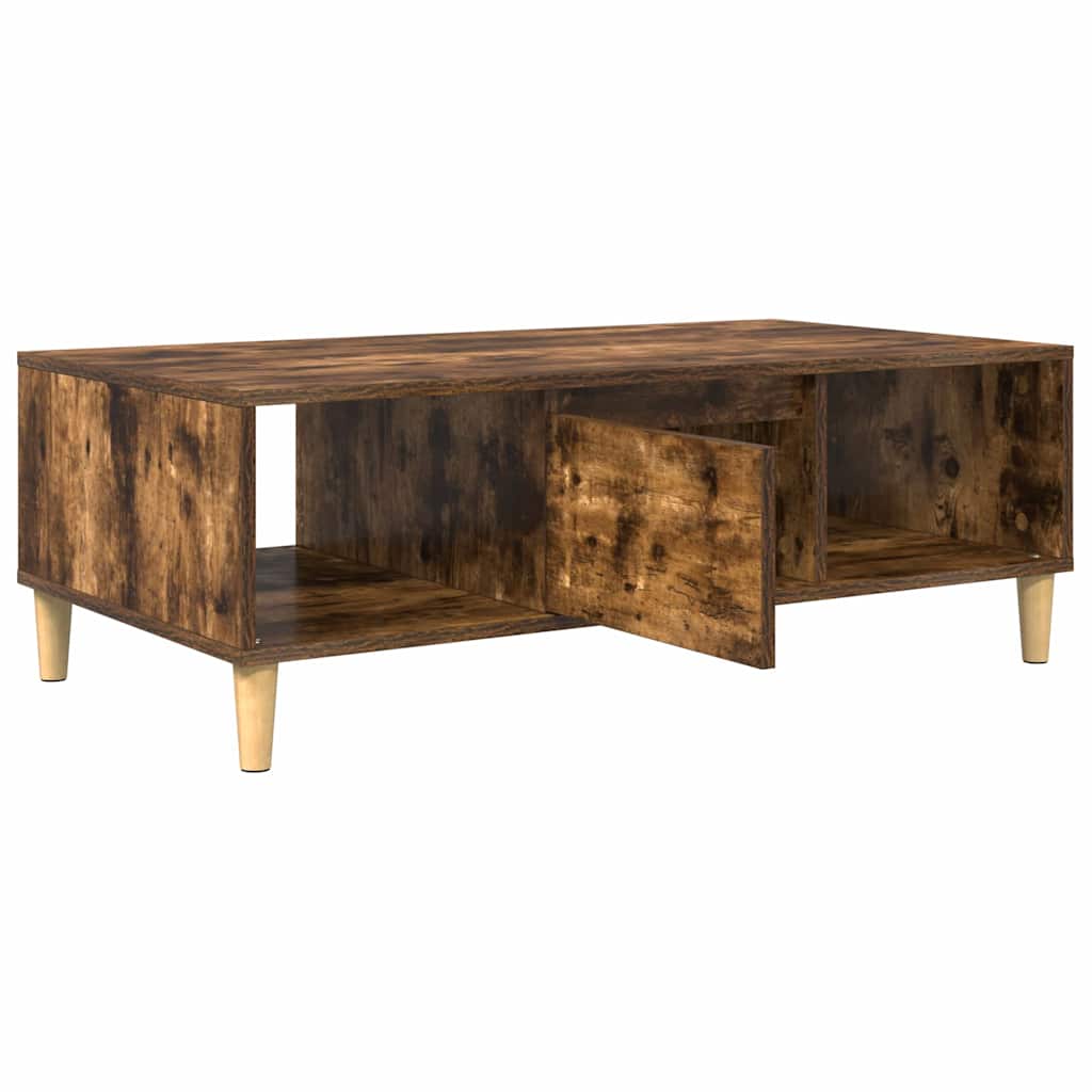 vidaXL cu depozitare cu ușă Stejar afumat 103.5 x 60 x 35 cm Lemn compozit vidaXL cu depozitare cu ușă Stejar afumat 103.5 x 60 x 35 cm Lemn compozit