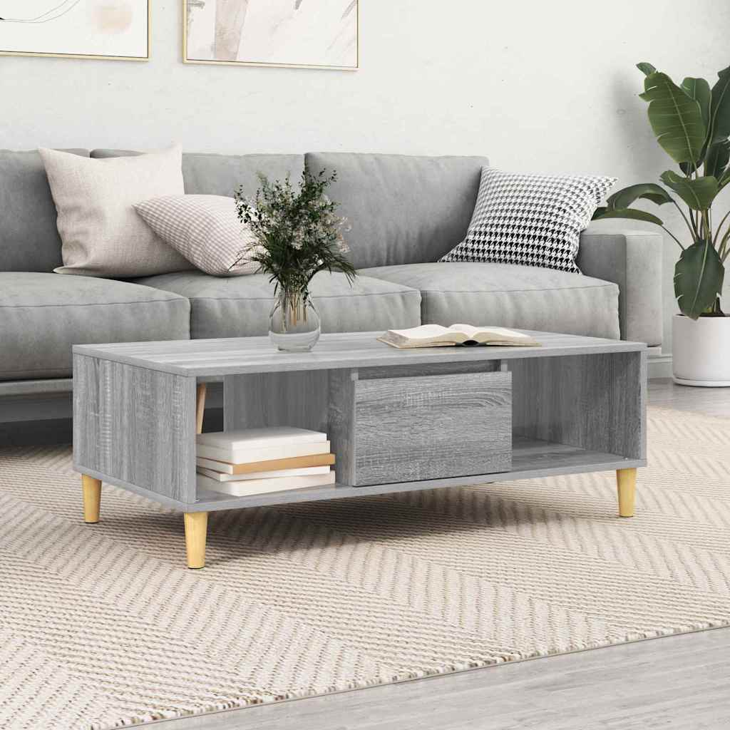 vidaXL cu depozitare cu ușă sonoma gri 103.5 x 60 x 35 cm Lemn compozit vidaXL cu depozitare cu ușă sonoma gri 103.5 x 60 x 35 cm Lemn compozit