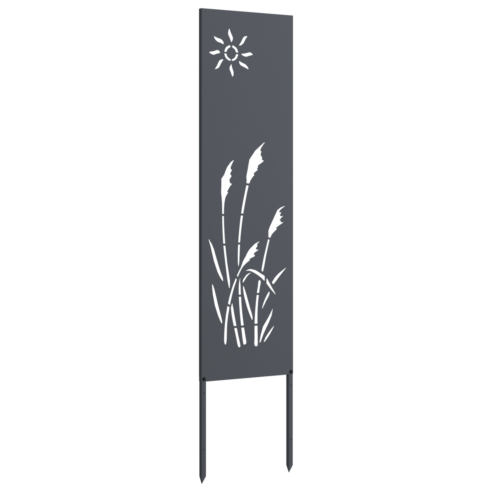vidaXL Panou Decorativ de Grădină Antracit 32 x 140 cm vidaXL Panou Decorativ de Grădină Antracit 32 x 140 cm