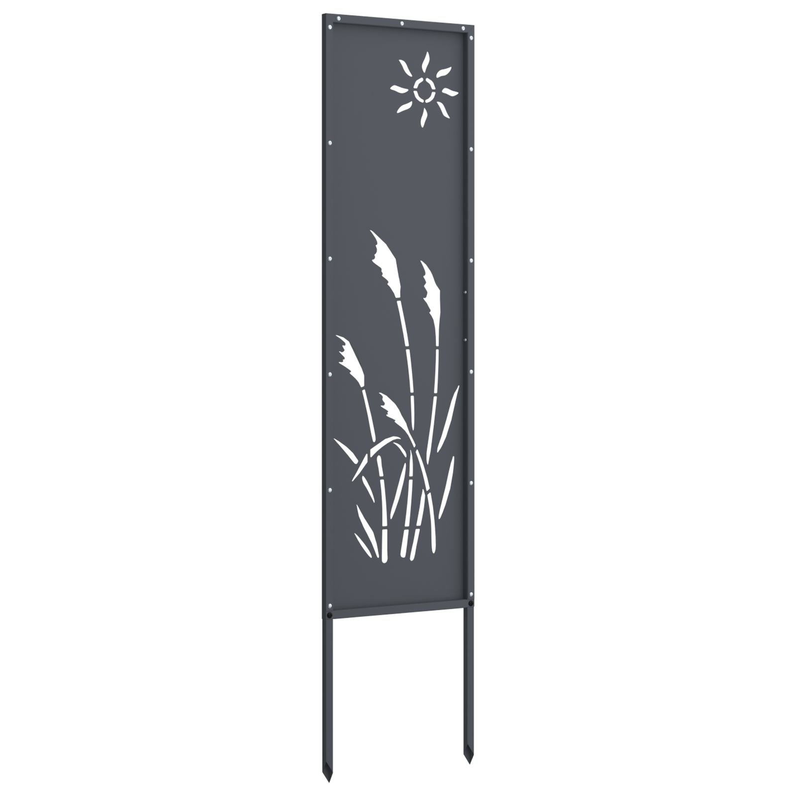 vidaXL Panou Decorativ de Grădină Antracit 32 x 140 cm vidaXL Panou Decorativ de Grădină Antracit 32 x 140 cm