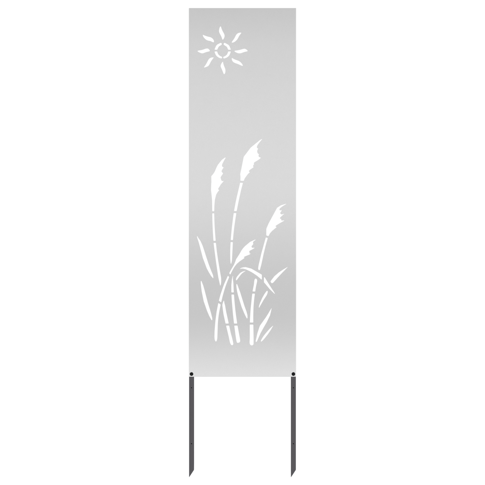 vidaXL Panou Decorativ de Grădină Argintiu 32 x 140 cm Oțel galvanizat vidaXL Panou Decorativ de Grădină Argintiu 32 x 140 cm Oțel galvanizat