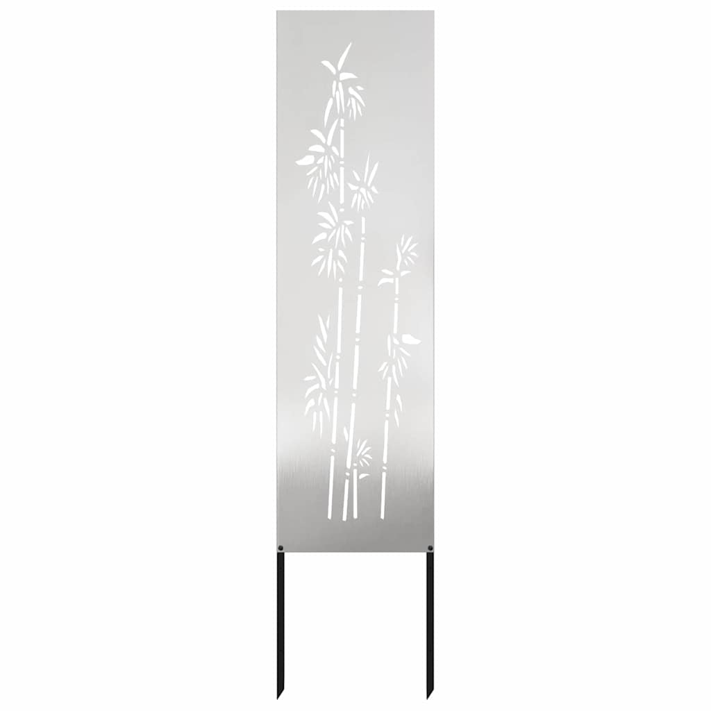 vidaXL Ecran de intimitate pentru grădină Floral Argintiu 32 x 140 cm