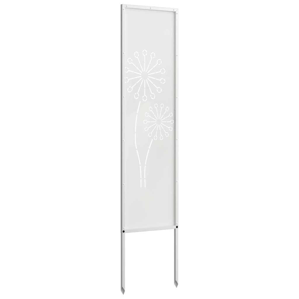 vidaXL Ecran de intimitate pentru grădină Traforaj Alb 32 x 140 cm