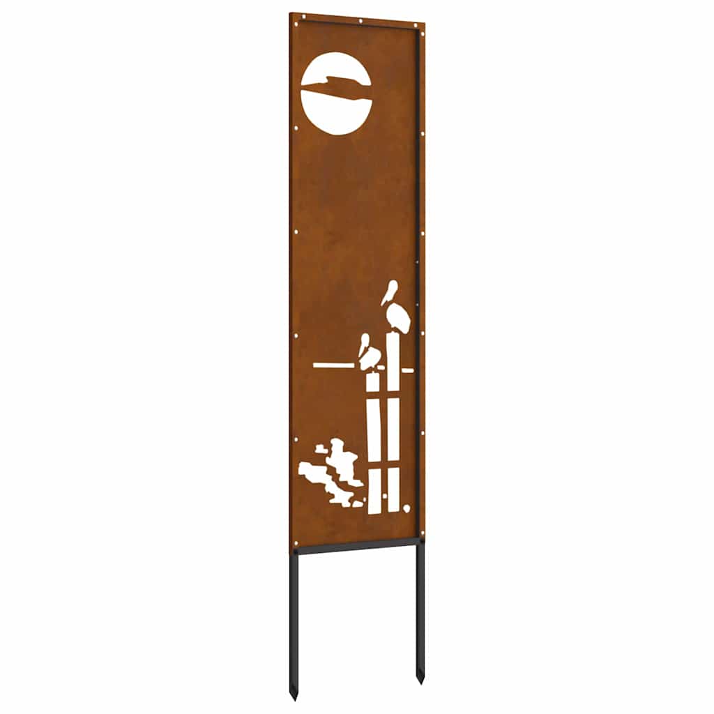 vidaXL Panou Decorativ de Grădină Ruginit 32 x 140 cm vidaXL Panou Decorativ de Grădină Ruginit 32 x 140 cm