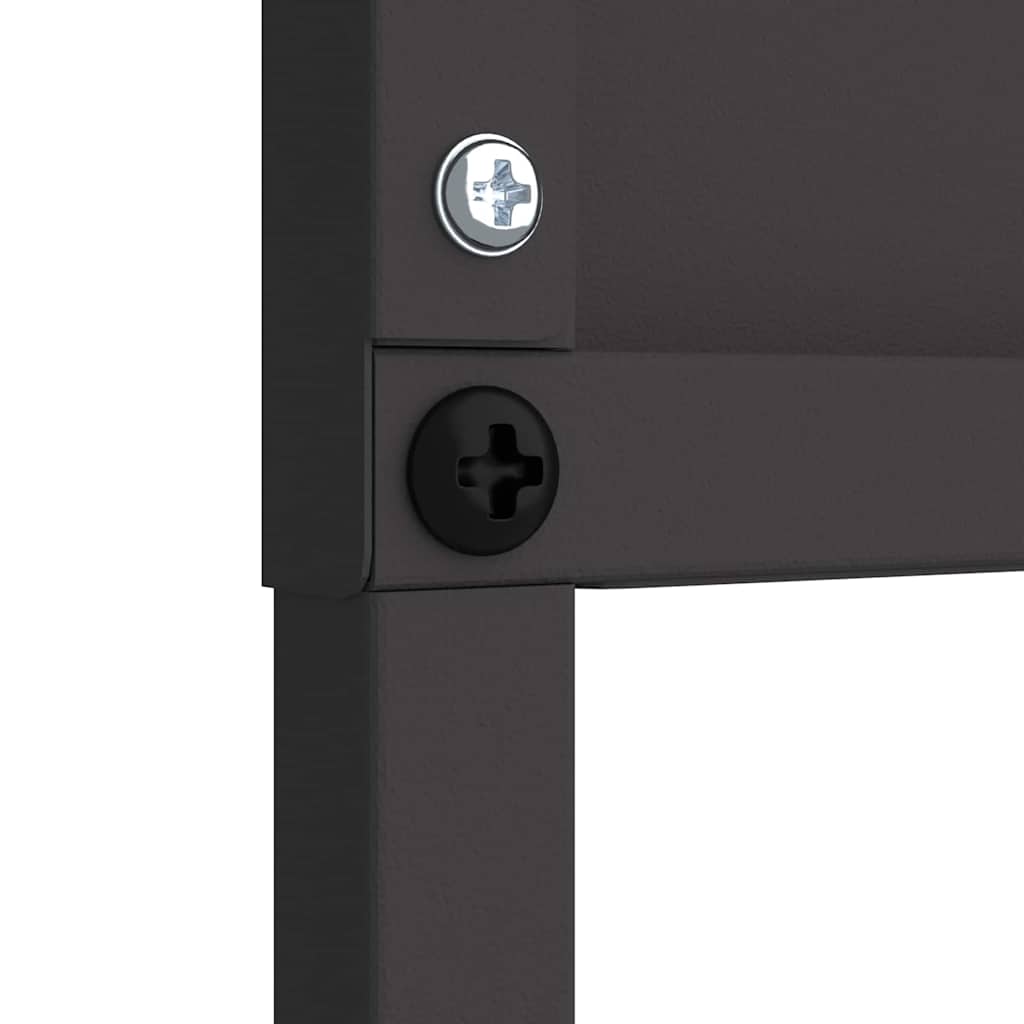 vidaXL Panou Decorativ de Grădină Negru 32 x 140 cm