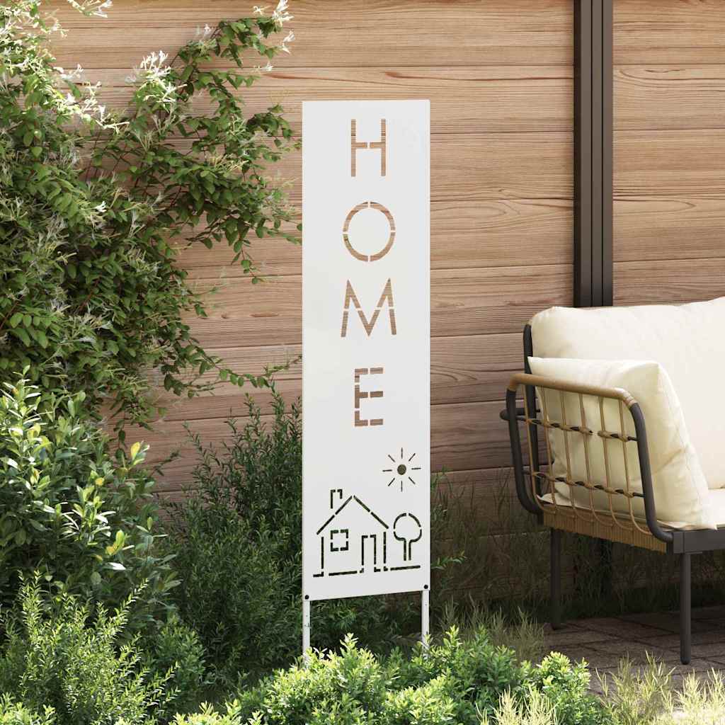 vidaXL Ecran de intimitate pentru grădină Traforaj Alb 32 x 140 cm