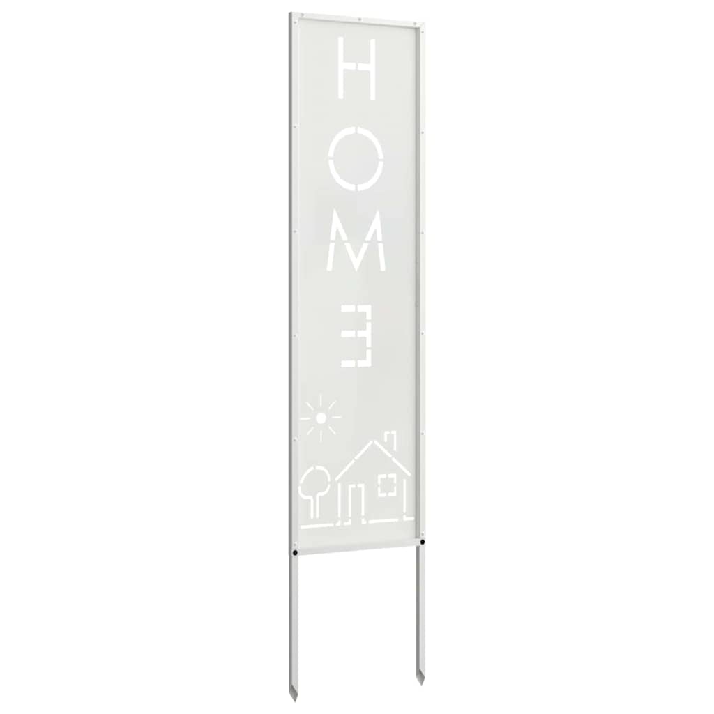 vidaXL Ecran de intimitate pentru grădină Traforaj Alb 32 x 140 cm