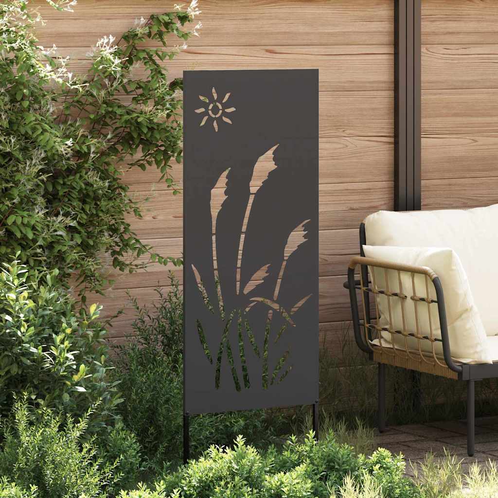 vidaXL Ecran de intimitate pentru grădină Traforaj Negru 50 x 140 cm