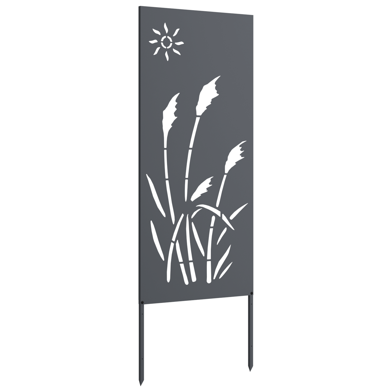 vidaXL Panou Decorativ de Grădină Antracit 32 x 140 cm vidaXL Panou Decorativ de Grădină Antracit 32 x 140 cm