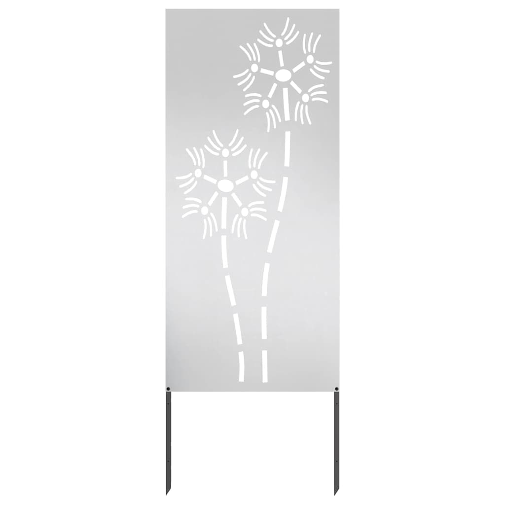 vidaXL Panou Decorativ de Grădină Argintiu 50 x 140 cm Oțel inoxidabil vidaXL Panou Decorativ de Grădină Argintiu 50 x 140 cm Oțel inoxidabil
