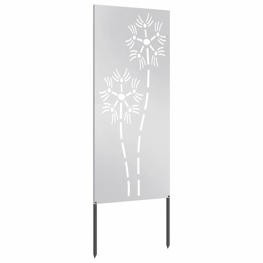 vidaXL Panou Decorativ de Grădină Argintiu 50 x 140 cm Oțel inoxidabil vidaXL Panou Decorativ de Grădină Argintiu 50 x 140 cm Oțel inoxidabil