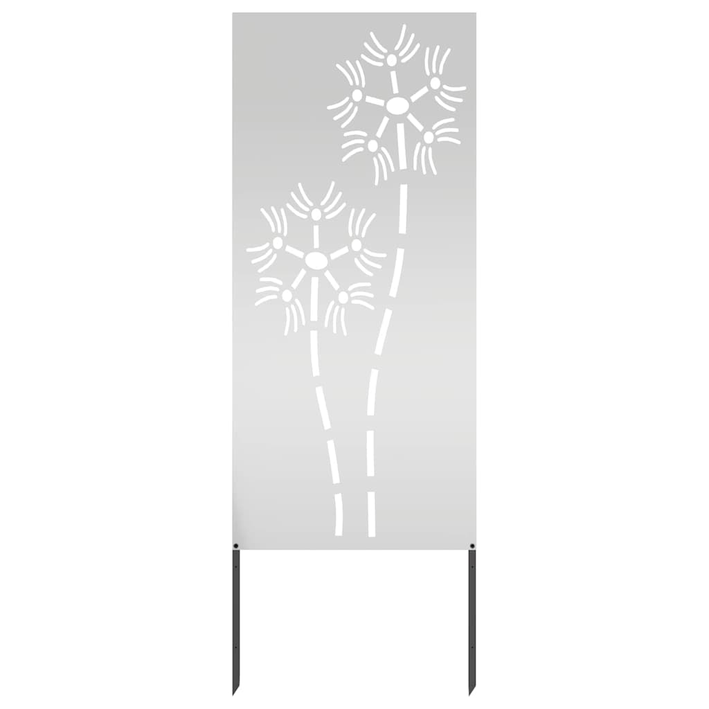 vidaXL Panou Decorativ de Grădină Argintiu 50 x 140 cm Oțel galvanizat vidaXL Panou Decorativ de Grădină Argintiu 50 x 140 cm Oțel galvanizat