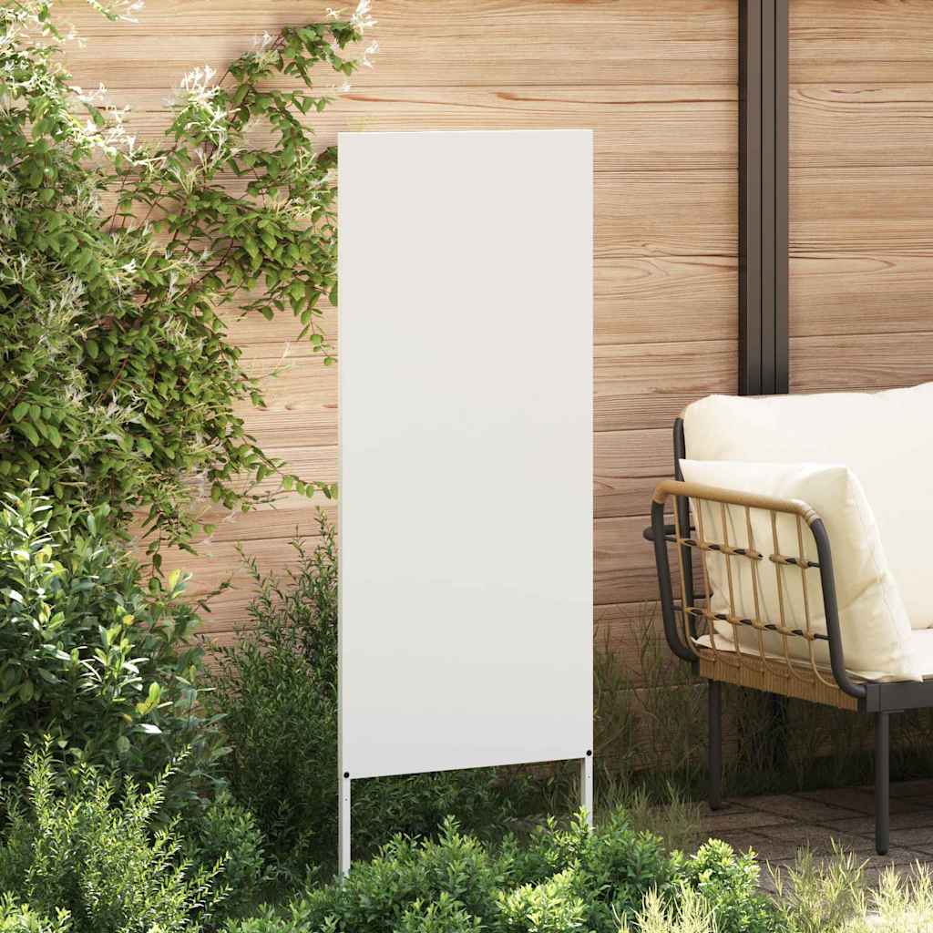 vidaXL Panou Decorativ de Grădină Alb 50 x 140 cm Oțel laminat la rece vidaXL Panou Decorativ de Grădină Alb 50 x 140 cm Oțel laminat la rece