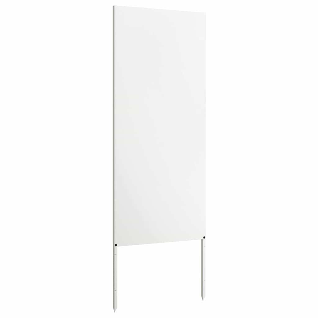vidaXL Panou Decorativ de Grădină Alb 50 x 140 cm Oțel laminat la rece vidaXL Panou Decorativ de Grădină Alb 50 x 140 cm Oțel laminat la rece
