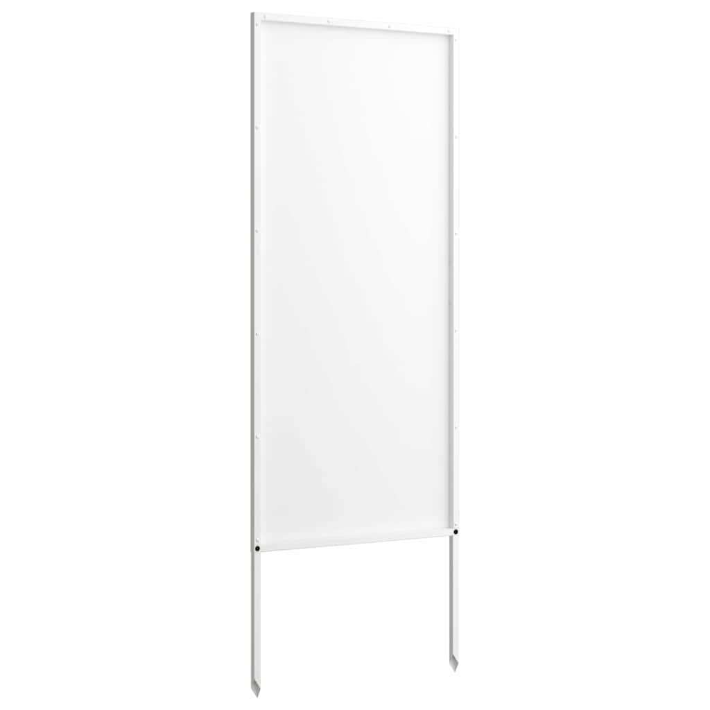 vidaXL Panou Decorativ de Grădină Alb 50 x 140 cm Oțel laminat la rece vidaXL Panou Decorativ de Grădină Alb 50 x 140 cm Oțel laminat la rece