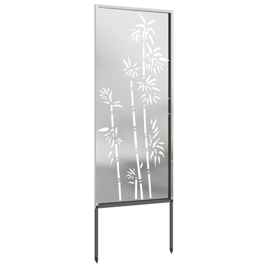 vidaXL Ecran de intimitate pentru grădină Floral Argintiu 50 x 140 cm