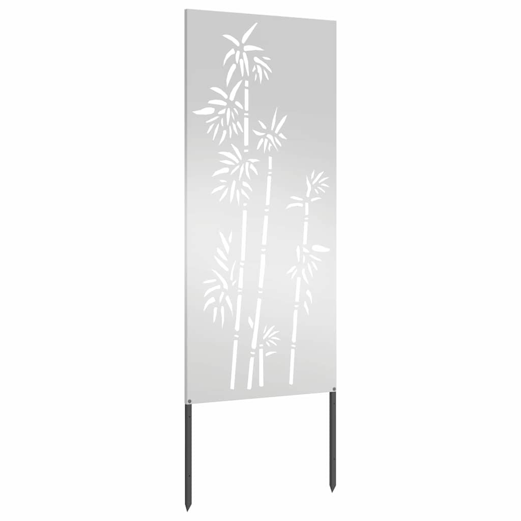 vidaXL Ecran de intimitate pentru grădină Floral Argintiu 50 x 140 cm