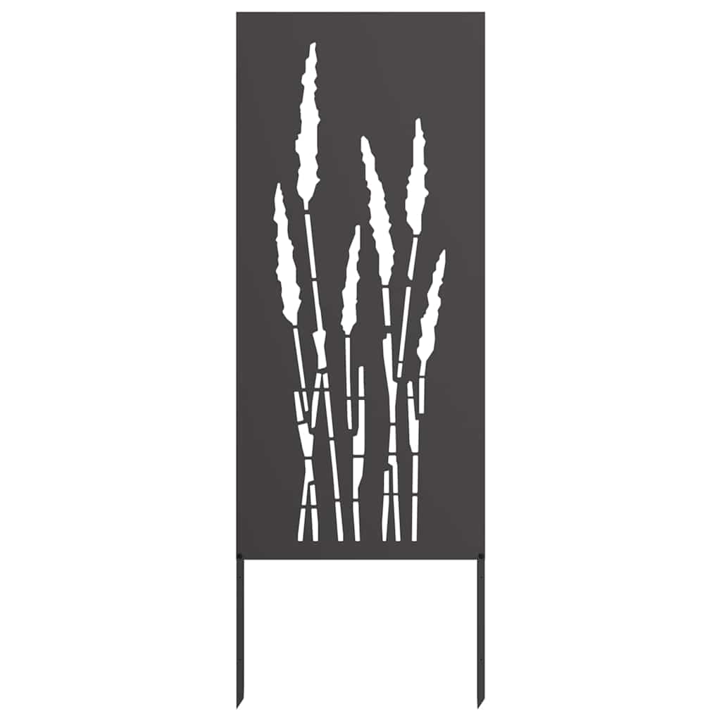 vidaXL Panou Decorativ de Grădină Negru 50 x 140 cm