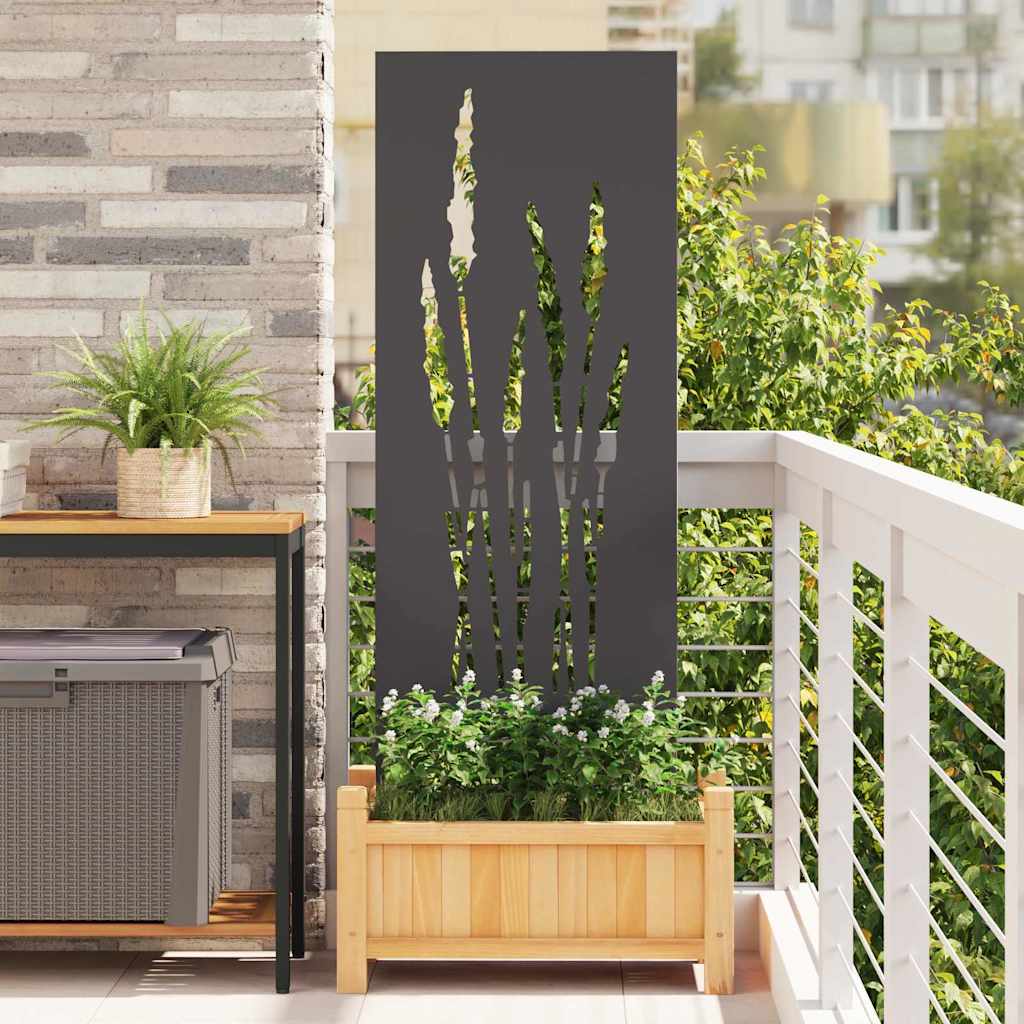 vidaXL Panou Decorativ de Grădină Negru 50 x 140 cm