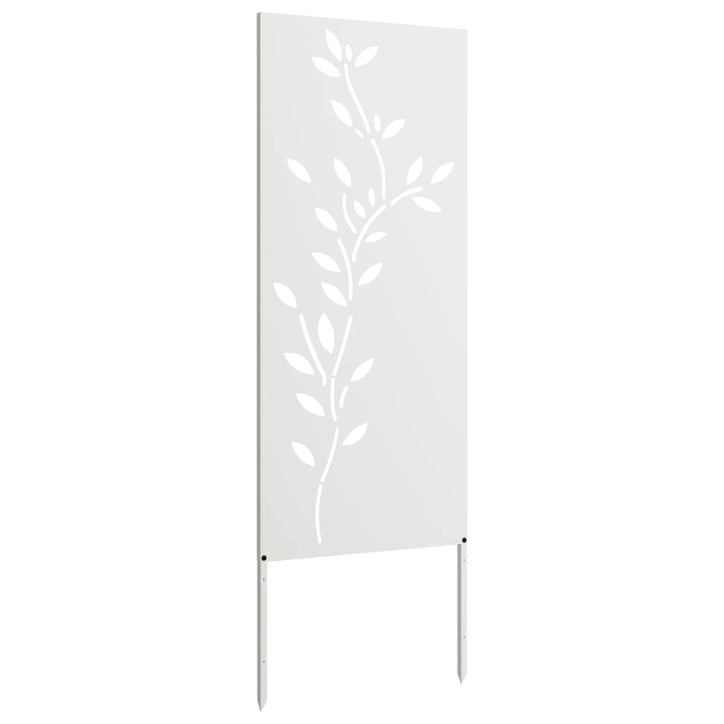 vidaXL Ecran de intimitate pentru grădină Floral Alb 50 x 140 cm