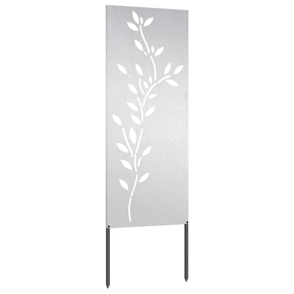 vidaXL Ecran de intimitate pentru grădină Floral Argintiu 50 x 140 cm
