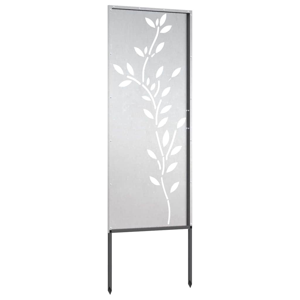 vidaXL Ecran de intimitate pentru grădină Floral Argintiu 50 x 140 cm