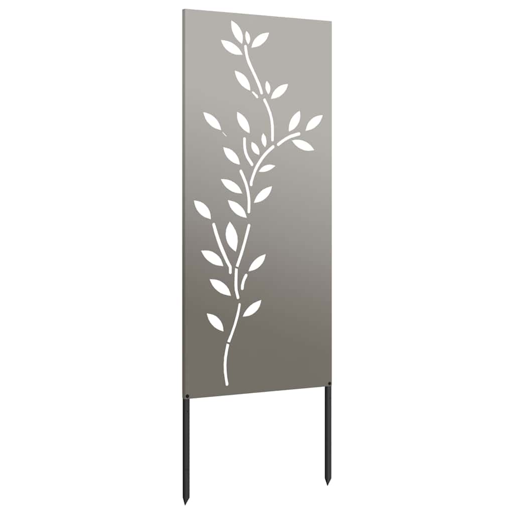 vidaXL Ecran de intimitate pentru grădină Floral Ruginit 50 x 140 cm