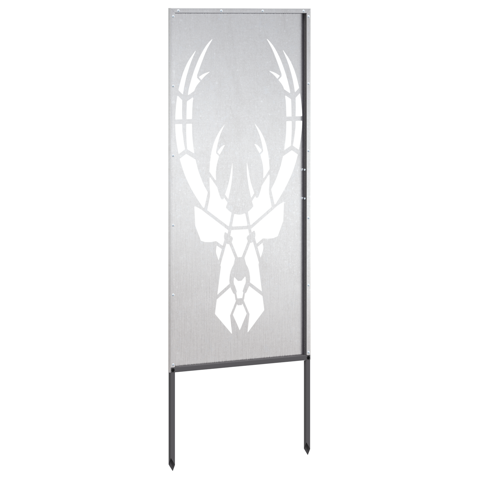 vidaXL Panou Decorativ de Grădină Argintiu 50 x 140 cm Oțel inoxidabil vidaXL Panou Decorativ de Grădină Argintiu 50 x 140 cm Oțel inoxidabil