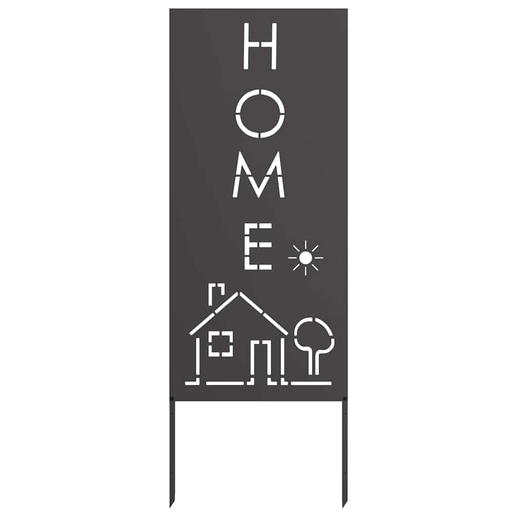 vidaXL Ecran de intimitate pentru grădină Traforaj Negru 50 x 140 cm