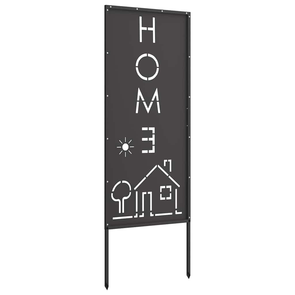 vidaXL Ecran de intimitate pentru grădină Traforaj Negru 50 x 140 cm