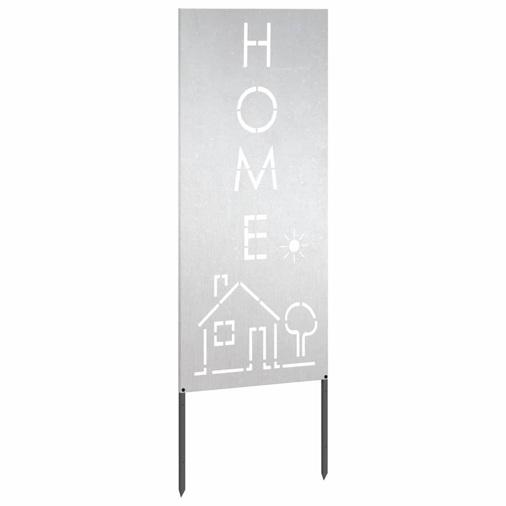 vidaXL Panou Decorativ de Grădină Argintiu 50 x 140 cm Oțel inoxidabil vidaXL Panou Decorativ de Grădină Argintiu 50 x 140 cm Oțel inoxidabil