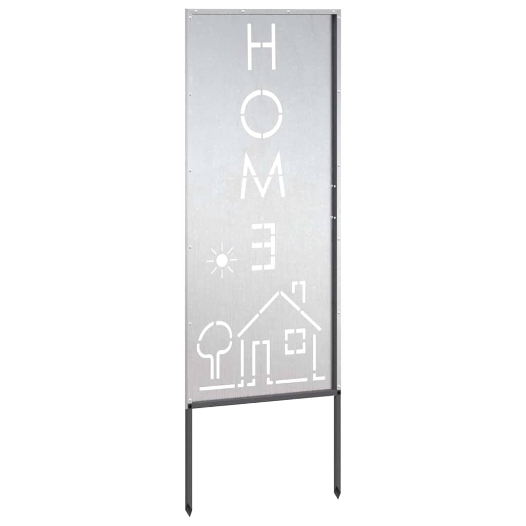 vidaXL Panou Decorativ de Grădină Argintiu 50 x 140 cm Oțel inoxidabil vidaXL Panou Decorativ de Grădină Argintiu 50 x 140 cm Oțel inoxidabil