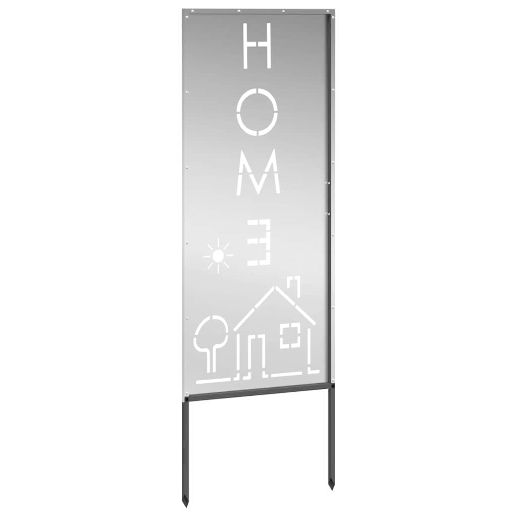 vidaXL Panou Decorativ de Grădină Argintiu 50 x 140 cm Oțel galvanizat vidaXL Panou Decorativ de Grădină Argintiu 50 x 140 cm Oțel galvanizat