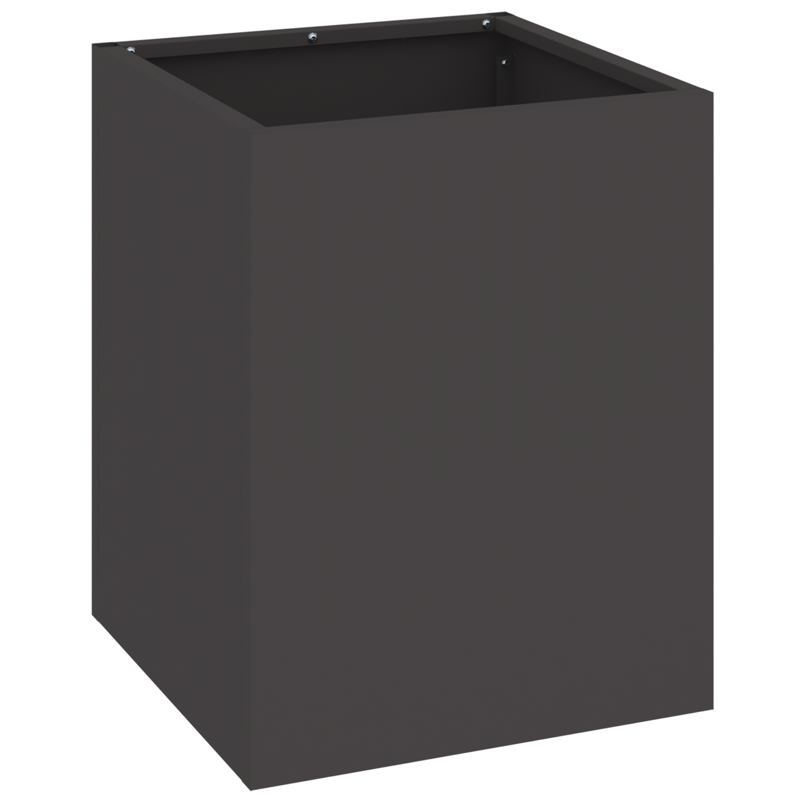 vidaXL Vază pentru Grădină Negru 32 x 32 x 40 cm Oțel laminat la rece vidaXL Vază pentru Grădină Negru 32 x 32 x 40 cm Oțel laminat la rece