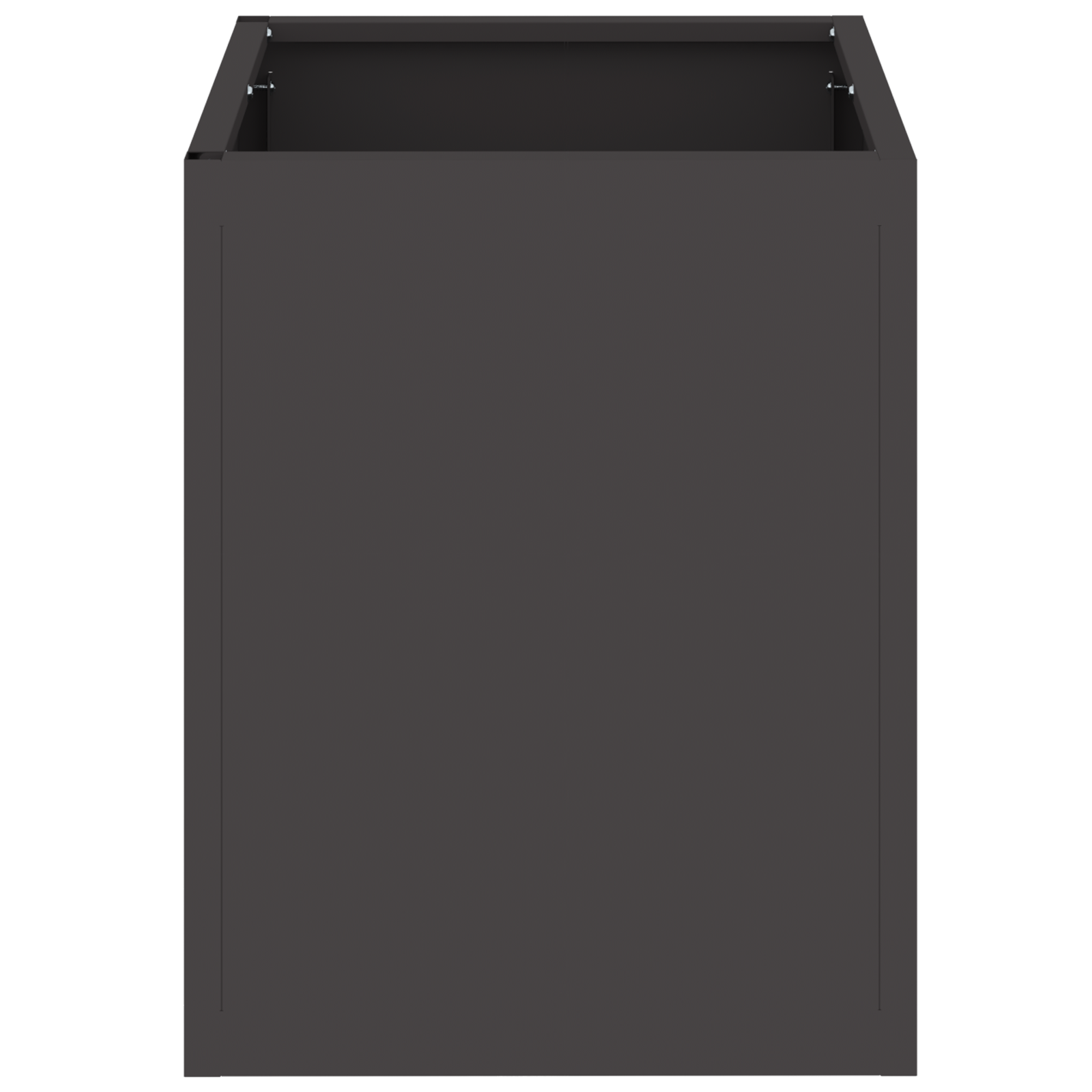 vidaXL Vază pentru Grădină Negru 32 x 32 x 40 cm Oțel laminat la rece vidaXL Vază pentru Grădină Negru 32 x 32 x 40 cm Oțel laminat la rece