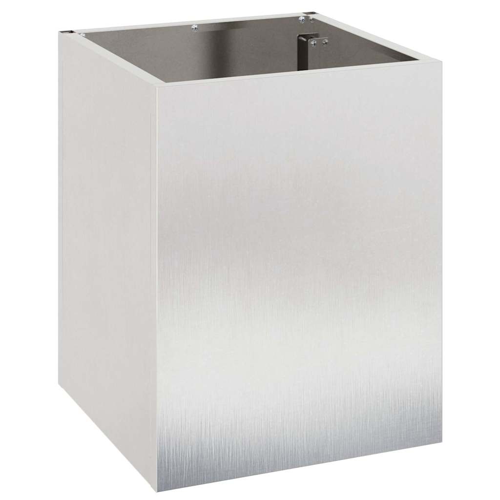 vidaXL Vază pentru Grădină Argintiu 50 x 32 x 40 cm Oțel inoxidabil vidaXL Vază pentru Grădină Argintiu 50 x 32 x 40 cm Oțel inoxidabil