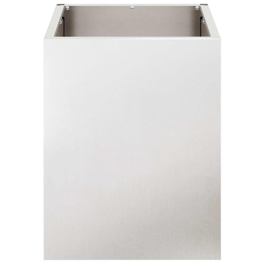 vidaXL Vază pentru Grădină Argintiu 50 x 32 x 40 cm Oțel inoxidabil vidaXL Vază pentru Grădină Argintiu 50 x 32 x 40 cm Oțel inoxidabil