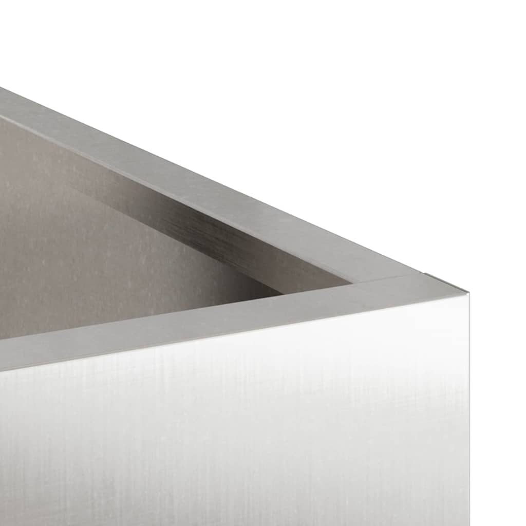 vidaXL Vază pentru Grădină Argintiu 50 x 32 x 40 cm Oțel inoxidabil vidaXL Vază pentru Grădină Argintiu 50 x 32 x 40 cm Oțel inoxidabil