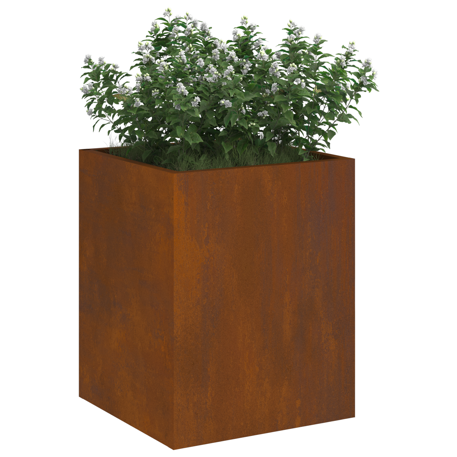 vidaXL Vază pentru Grădină Ruginit 50 x 32 x 40 cm Oțel corten